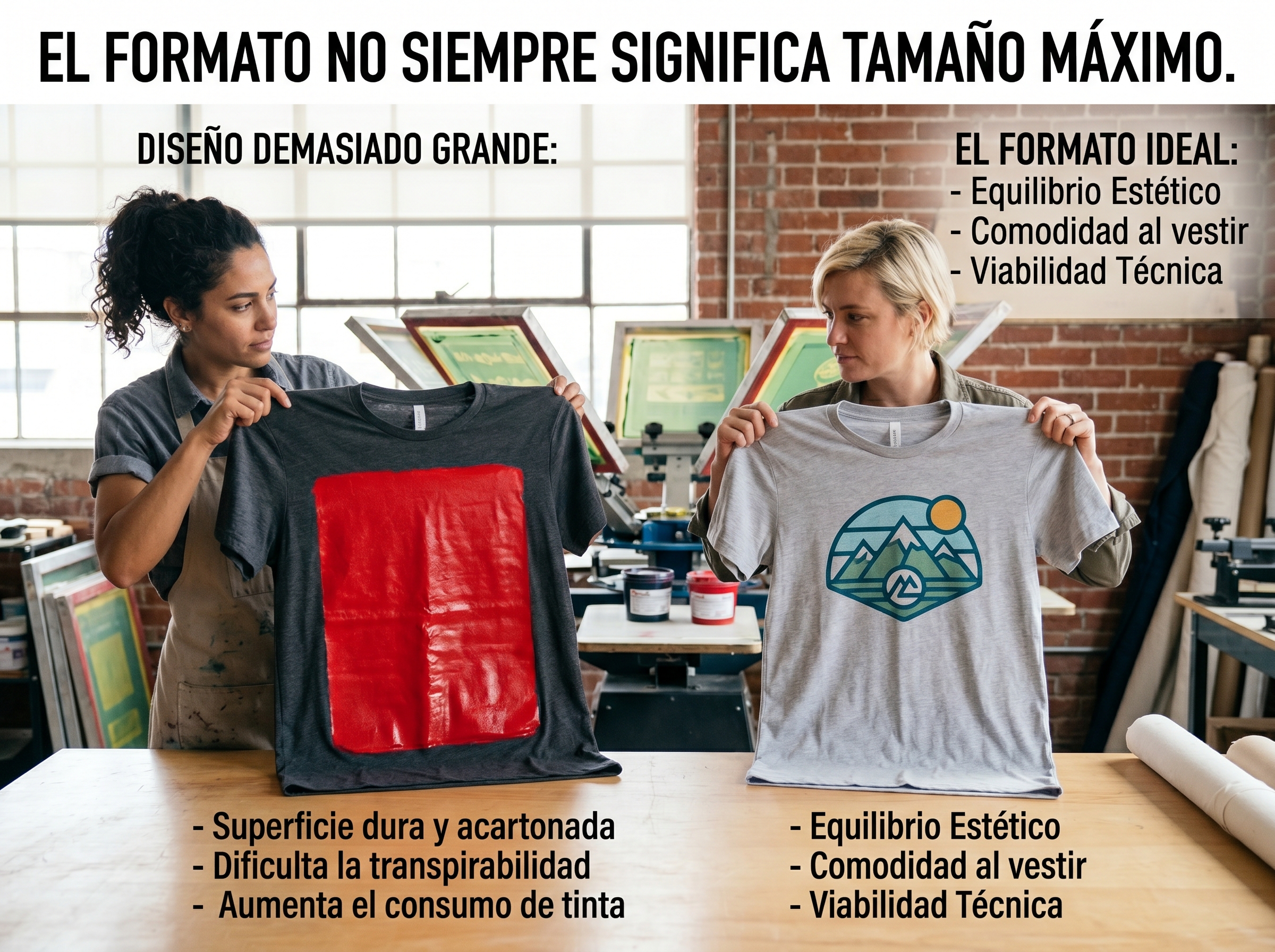 Formato no significa siempre tamaño máximo